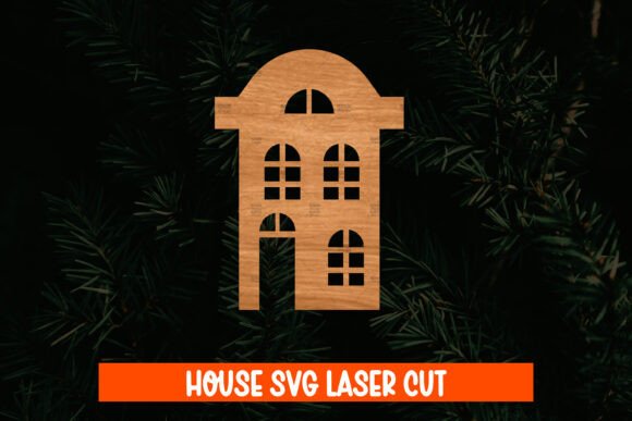 Download House Wood Cut, Building Cut File - Wood cut Collection