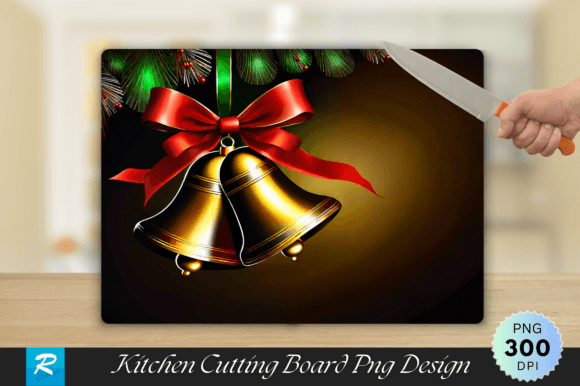 Download Bells Ribbons Walnut Wood Cutting Board - Wood cut Collection