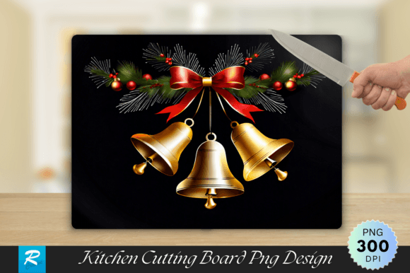 Download Bells Ribbons Walnut Wood Cutting Board - Wood cut Collection