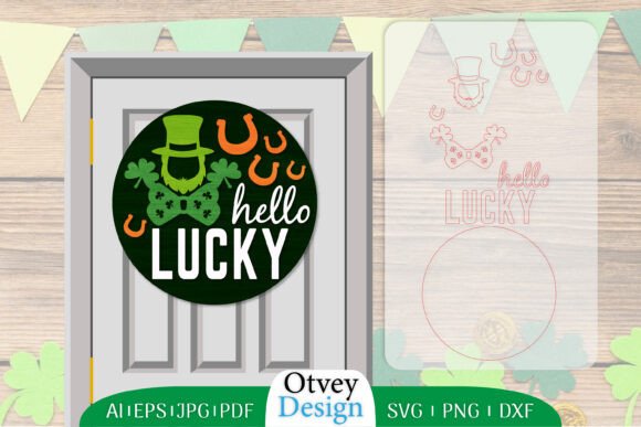 Download St. Patrick's Day Door Hanger Lasercut - Door hanger lasercut Collection