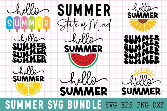 Download Hello Summer SVG Bundle - Hello Collection