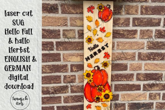 Download Hello Fall Front Door Porch Laser SVG - Hello Collection