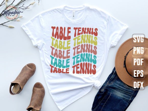 Download Table Tennis Svg, Wavy Text. - Table tennis svg Collection