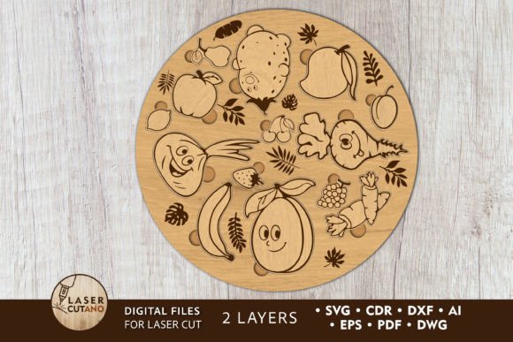 Download Round Puzzle for Kids, Wood Cut Template - Wood cut Collection