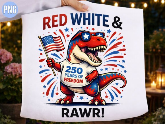 Download Patriotic Dino 250 Years Freedom PNG - Freedom Collection