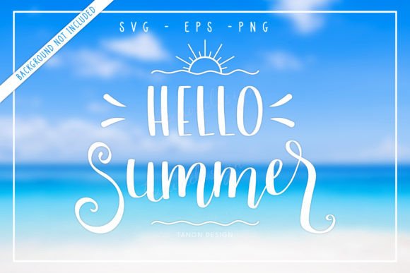 Download Hello Summer Lettering Quote Typography - Hello Collection