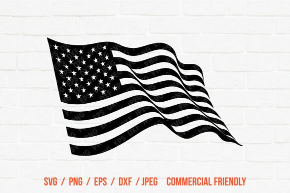 Download Waving American Flag SVG - American flag svg Collection