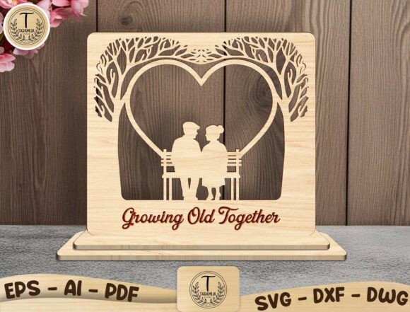 Download Romantic Wood Cut File Decor - Wood cut Collection