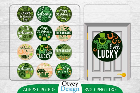 Download St. Patrick's Day Door Hanger Lasercut - Door hanger lasercut Collection