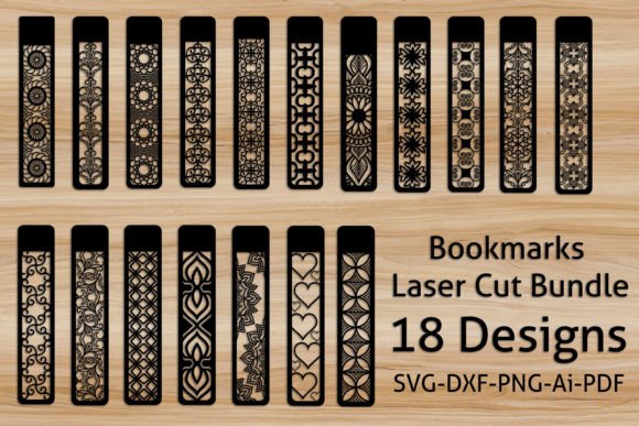 Download Bookmarks Laser/Wood Cut SVG Bundle Set - Wood cut Collection