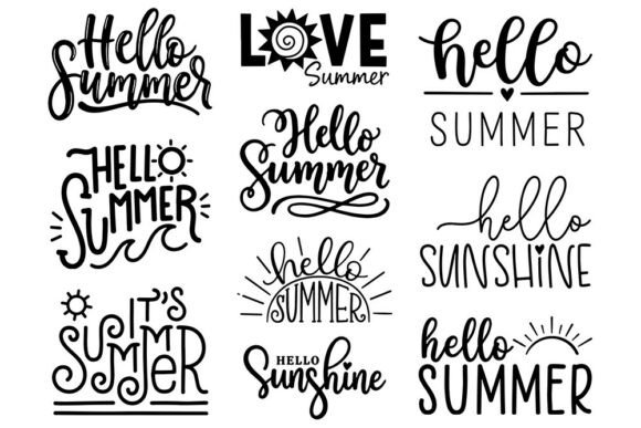 Download Hello Summer SVG Bundle - Hello Collection