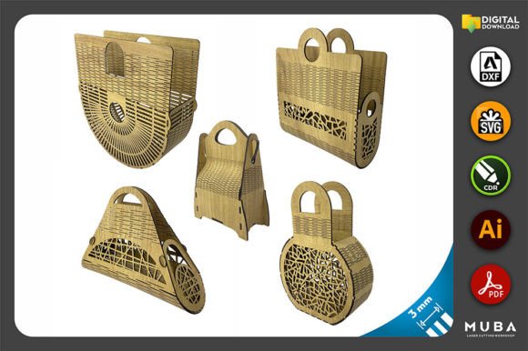 Download Laser Cut Handbag Bundle Svg - Premium Bundle