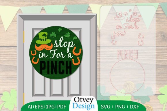 Download St. Patrick's Day Door Hanger Lasercut - Door hanger lasercut Collection