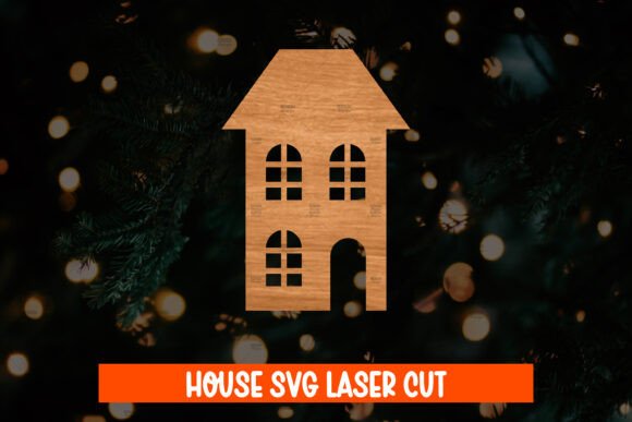 Download House Wood Cut, Building Cut File - Wood cut Collection